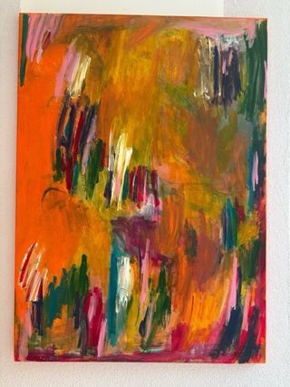 Cuadro abstracto multicolor ideal sala/oficina