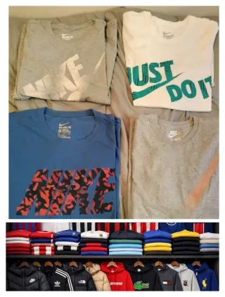 Lote 4 Camisetas Nike Tallas XL y L