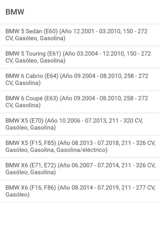 Pastillas Freno Traseras BMW 34216763043