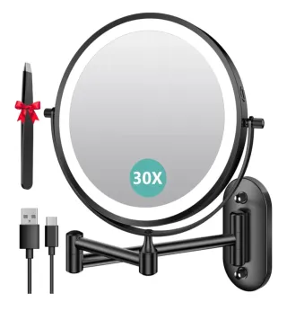 Espejo aumento 1X/30X con brazo extensible NUEVO