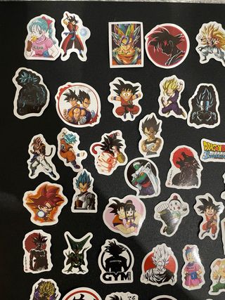 Lote 100 Pegatinas figuras Dragon Ball Z