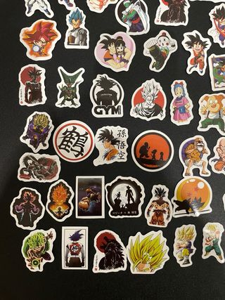 Lote 100 Pegatinas figuras Dragon Ball Z