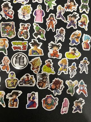Lote 100 Pegatinas figuras Dragon Ball Z