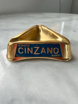 Cenicero Cinzano Latón Vintage