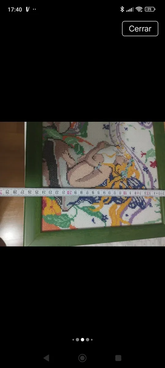 Cuadro Punto de Cruz Hada Multicolor