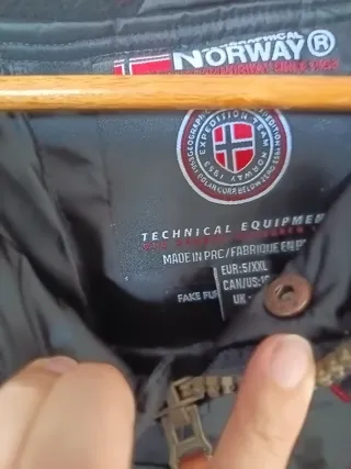 Chaqueta Geographical Norway Negra