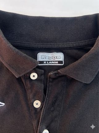 Polo Kappa Talla L Negra