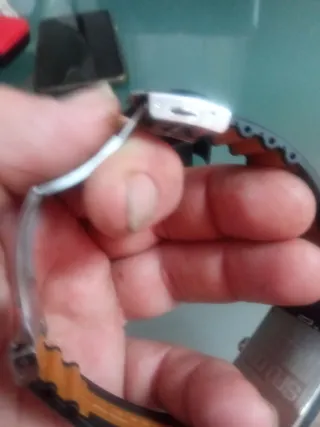 Reloj Lotus Hombre Negro Naranja