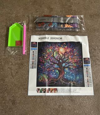 Kit Pittura Diamante Albero Vita 20x20cm