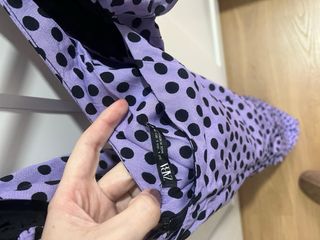 Vestido Zara lunares morado sin estrenar