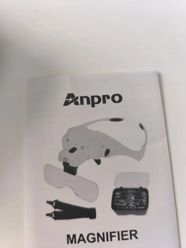 Gafas lupa con luces LED intercambiables con linte