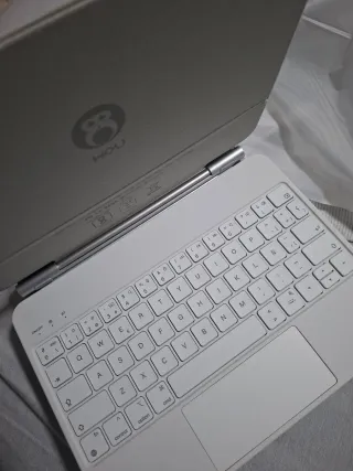 Funda Teclado HOU Mofa blanca