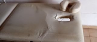 Camilla de masajes de madera plegable