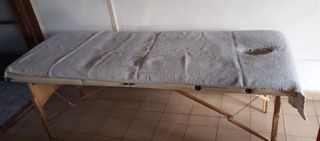 Camilla de masajes de madera plegable