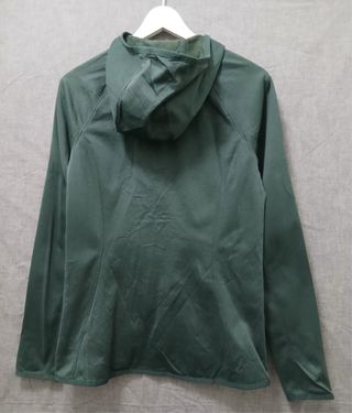 the north face pile zip woman size XS green