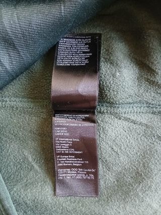 the north face pile zip woman size XS green