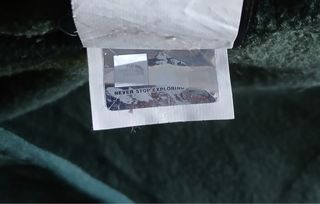 the north face pile zip woman size XS green