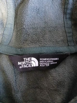 the north face pile zip woman size XS green
