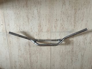 Manillar moto plata