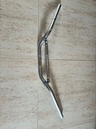 Manillar moto plata
