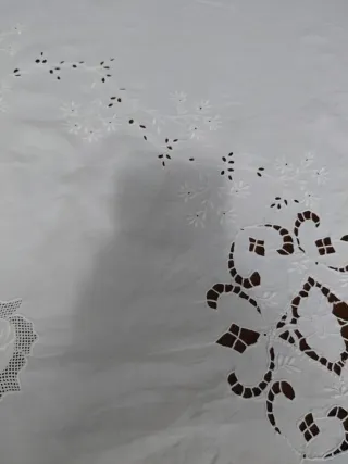 Tovaglia lino ricamata 210x170 cm