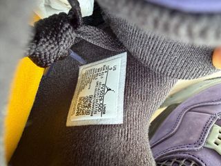 Air Jordan 4 Retro Lakers Viola Giallo 42.5