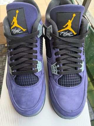 Air Jordan 4 Retro Lakers Viola Giallo 42.5