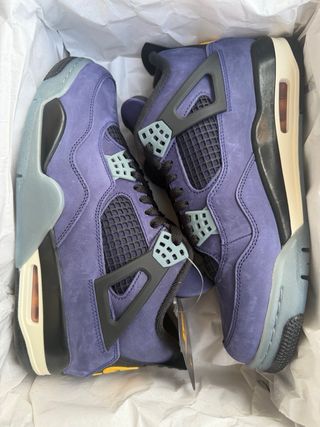 Air Jordan 4 Retro Lakers Viola Giallo 42.5