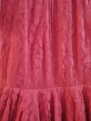 Traje de flamenca rojo encaje