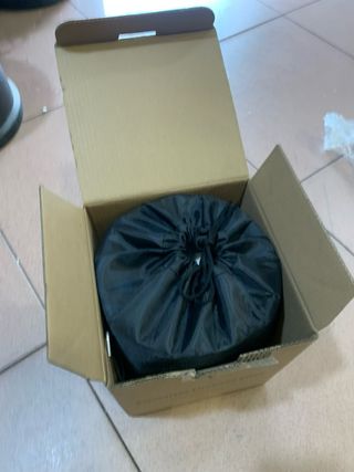 Brasero da tavolo senza fumo in metallo argentato NUOVO