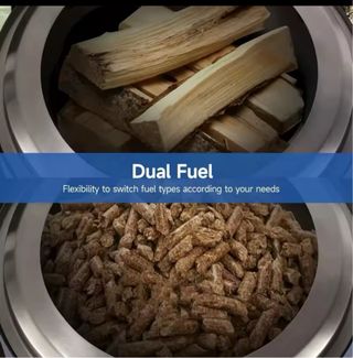 Brasero da tavolo senza fumo in metallo argentato NUOVO