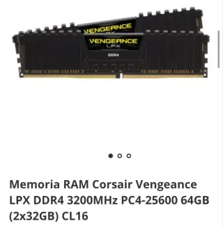 Corsair Vengeance LPX 64GB (2x32GB) DDR4 3200 mhz