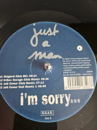 Vinilo Just A Man - I'm Sorry...