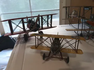 Lote 4 Aviones Metal Vintage