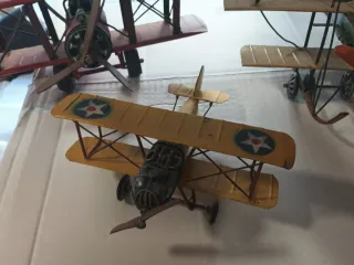 Lote 4 Aviones Metal Vintage