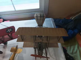 Lote 4 Aviones Metal Vintage