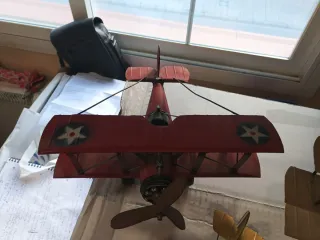 Lote 4 Aviones Metal Vintage