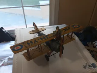 Lote 4 Aviones Metal Vintage