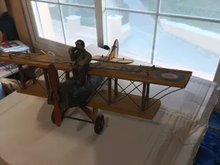 Lote 4 Aviones Metal Vintage