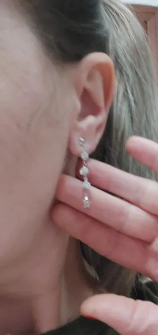 Orecchini oro bianco 750..18kt