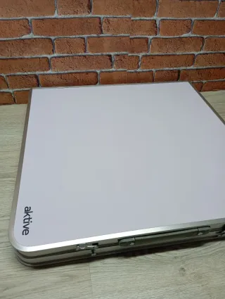 AKTIVE Mesa plegable, 120x60x60/70 cm, Altura ajus