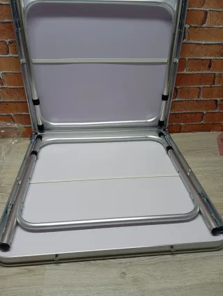 AKTIVE Mesa plegable, 120x60x60/70 cm, Altura ajus