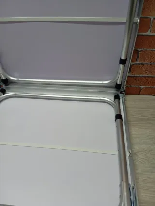 AKTIVE Mesa plegable, 120x60x60/70 cm, Altura ajus