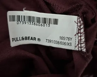 Vestido largo granate fiesta XS, sin uso