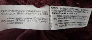 Vestido largo granate fiesta XS, sin uso