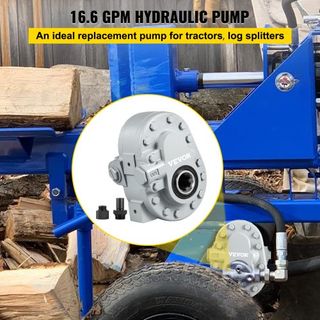 Bomba Hidráulica 16.6GPM Motor Hidráulico 540RPM Divisor de Troncos 2500PSI Divisor Hidráulico Puerto de Salida SAE 12 Bomba Hidráulica para Divisor de Troncos para Elevación de Puerta Trasera de ...