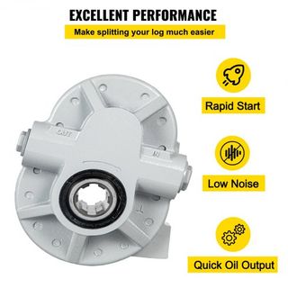 Bomba Hidráulica 16.6GPM Motor Hidráulico 540RPM Divisor de Troncos 2500PSI Divisor Hidráulico Puerto de Salida SAE 12 Bomba Hidráulica para Divisor de Troncos para Elevación de Puerta Trasera de ...