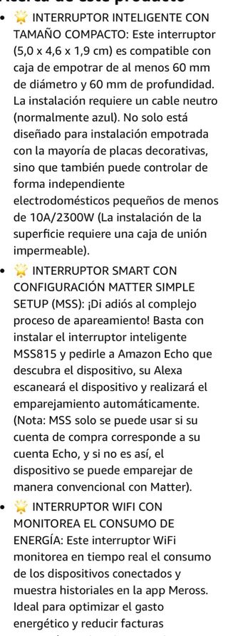 Meross Interruptor Wi-Fi Inteligente MSS815