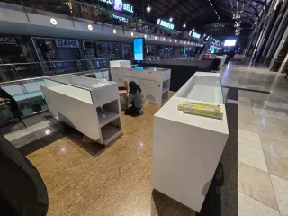 Stand comercial modular versátil