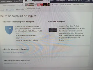 Teclado Logitech Ergo K860 Inalámbrico con seguro